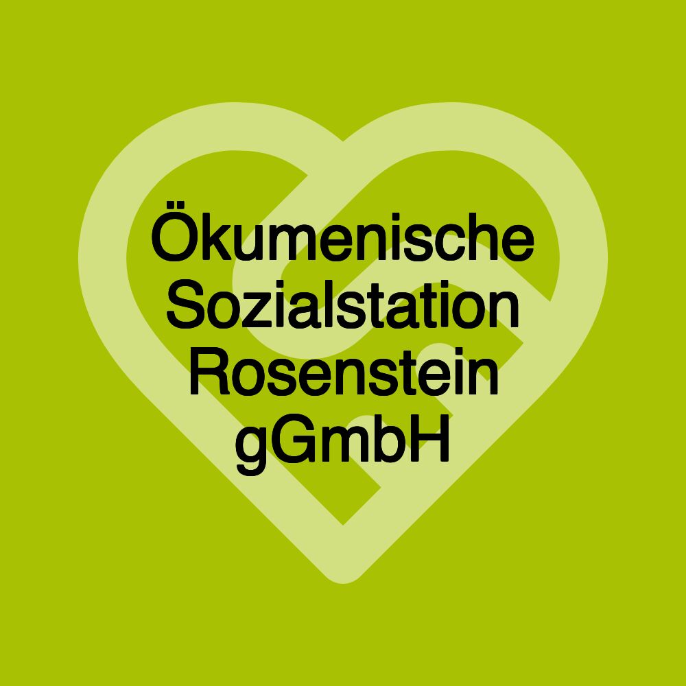 Ökumenische Sozialstation Rosenstein gGmbH