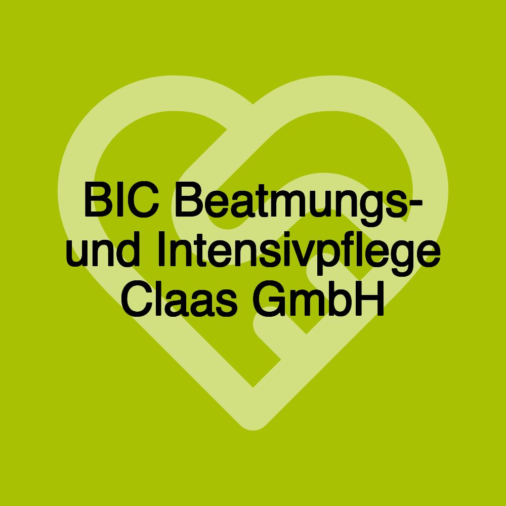 BIC Beatmungs- und Intensivpflege Claas GmbH