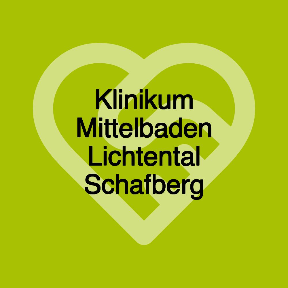 Klinikum Mittelbaden Lichtental Schafberg