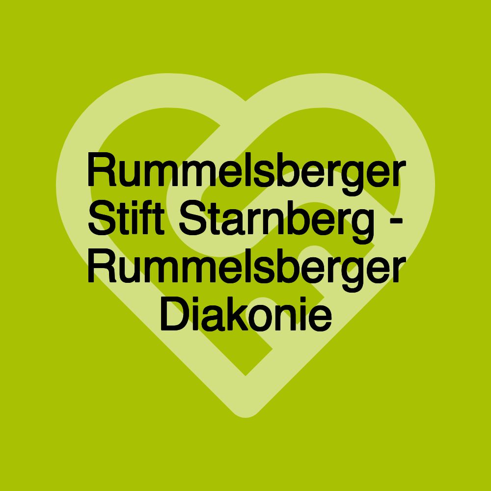 Rummelsberger Stift Starnberg - Rummelsberger Diakonie