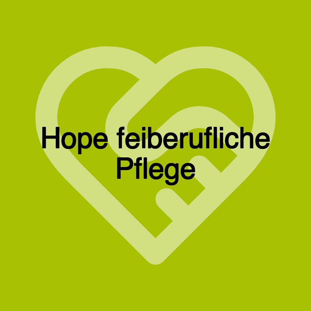 Hope feiberufliche Pflege