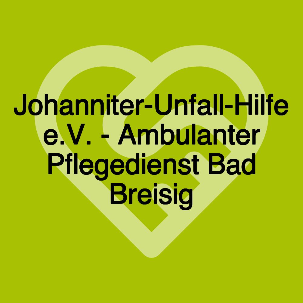 Johanniter-Unfall-Hilfe e.V. - Ambulanter Pflegedienst Bad Breisig