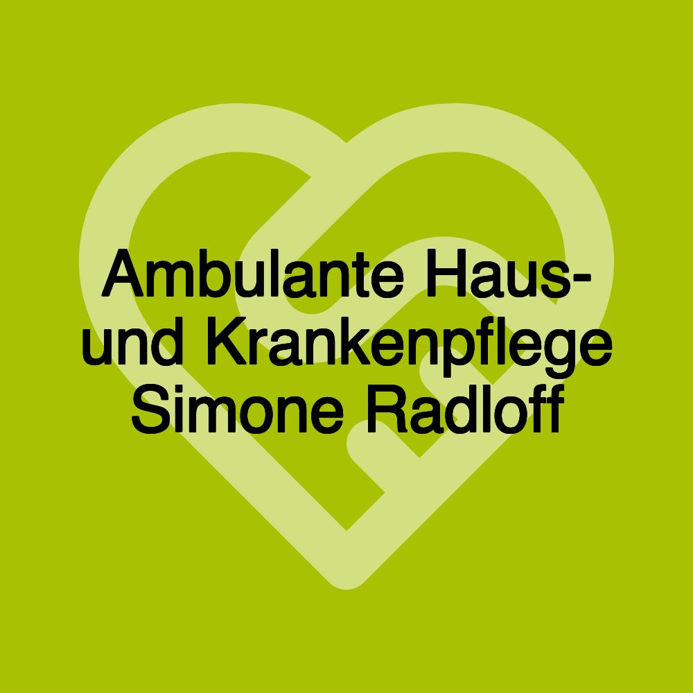 Ambulante Haus- und Krankenpflege Simone Radloff