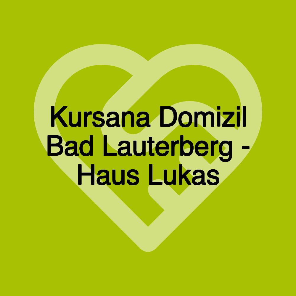 Kursana Domizil Bad Lauterberg - Haus Lukas