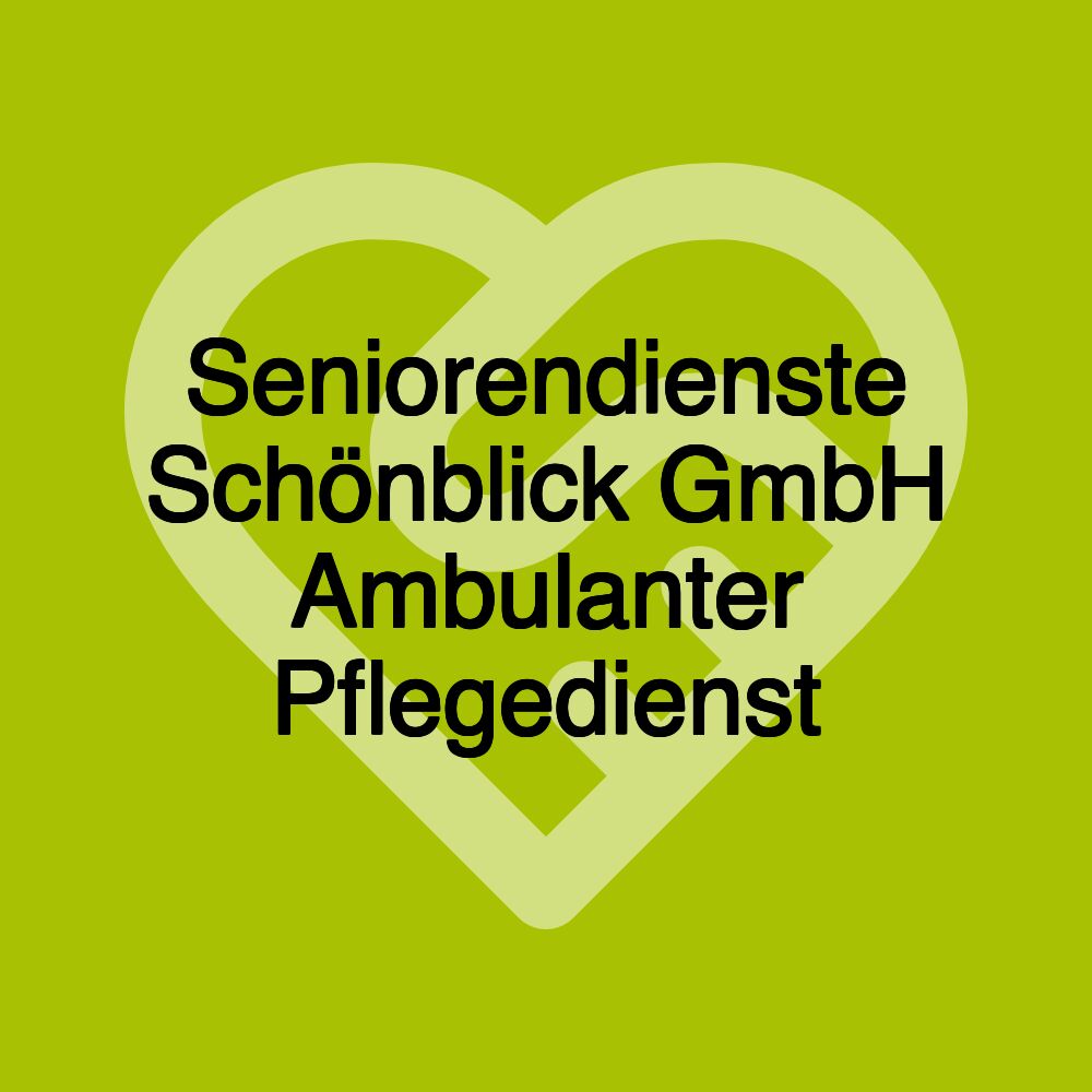 Seniorendienste Schönblick GmbH Ambulanter Pflegedienst