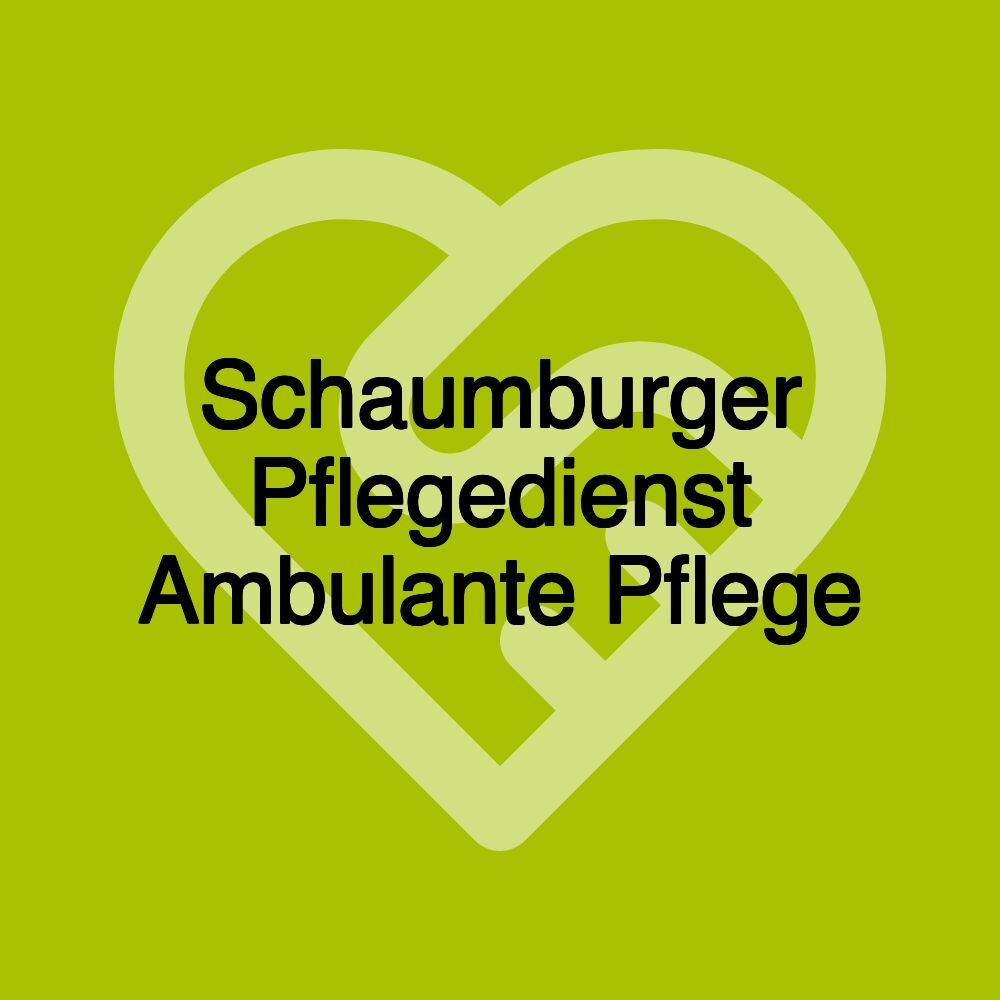 Schaumburger Pflegedienst Ambulante Pflege