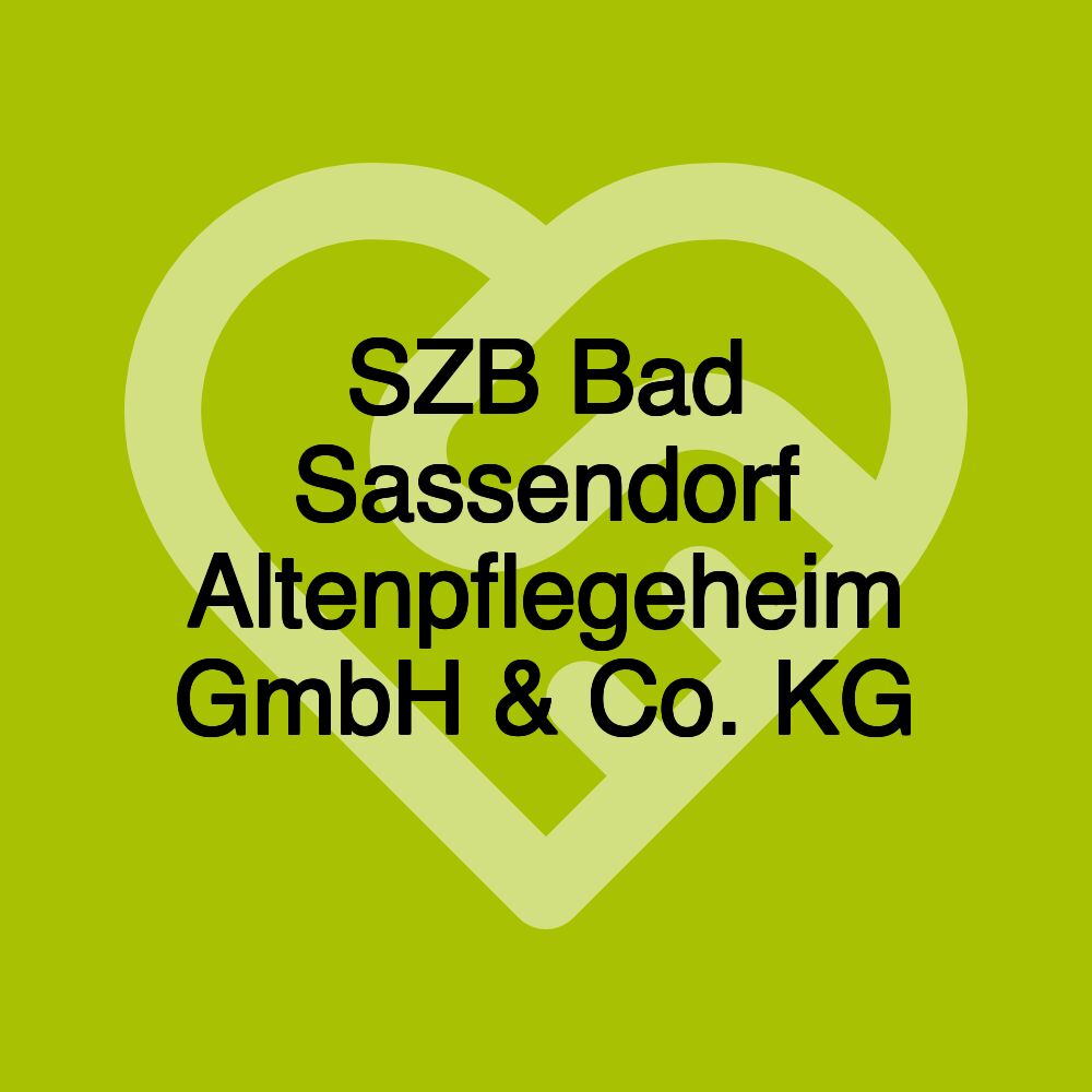 SZB Bad Sassendorf Altenpflegeheim GmbH & Co. KG