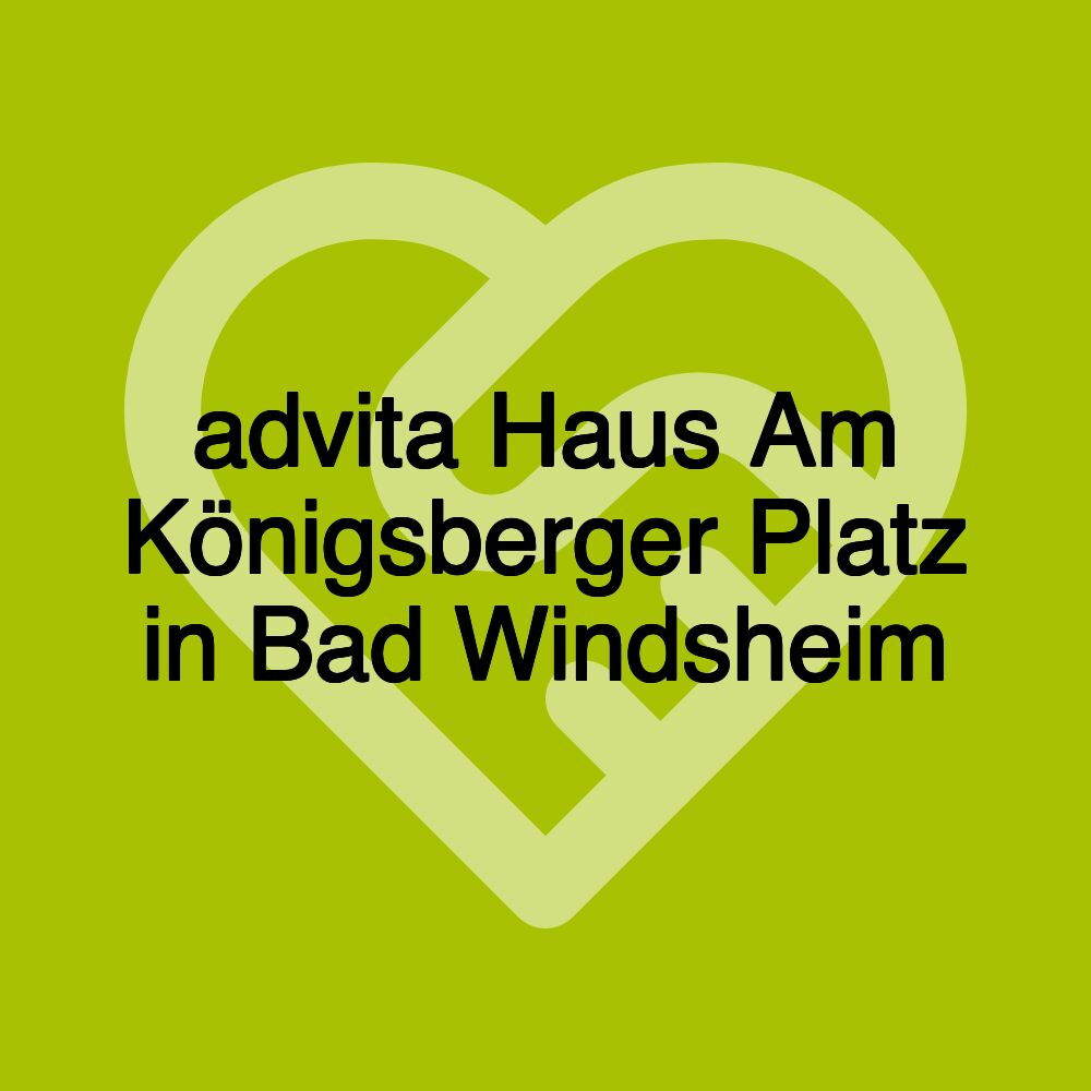 advita Haus Am Königsberger Platz in Bad Windsheim