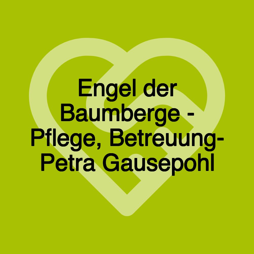 Engel der Baumberge - Pflege, Betreuung- Petra Gausepohl