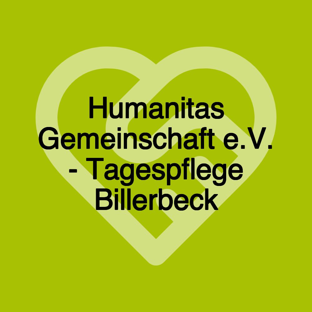 Humanitas Gemeinschaft e.V. - Tagespflege Billerbeck