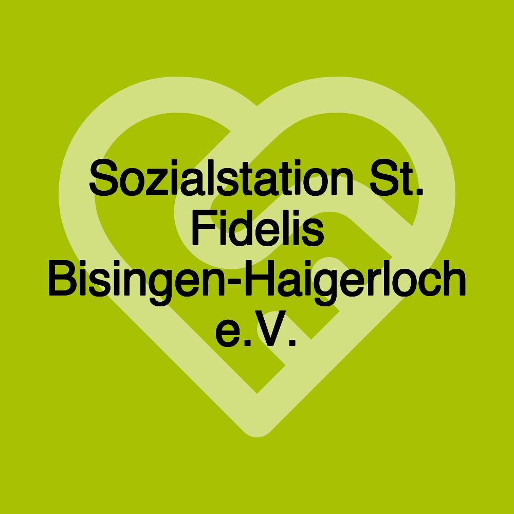 Sozialstation St. Fidelis Bisingen-Haigerloch e.V.