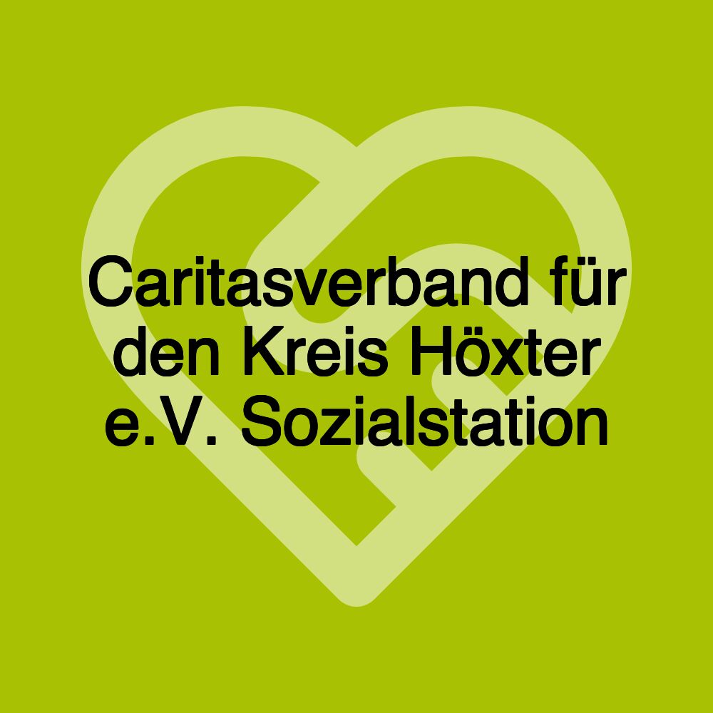 Caritasverband für den Kreis Höxter e.V. Sozialstation