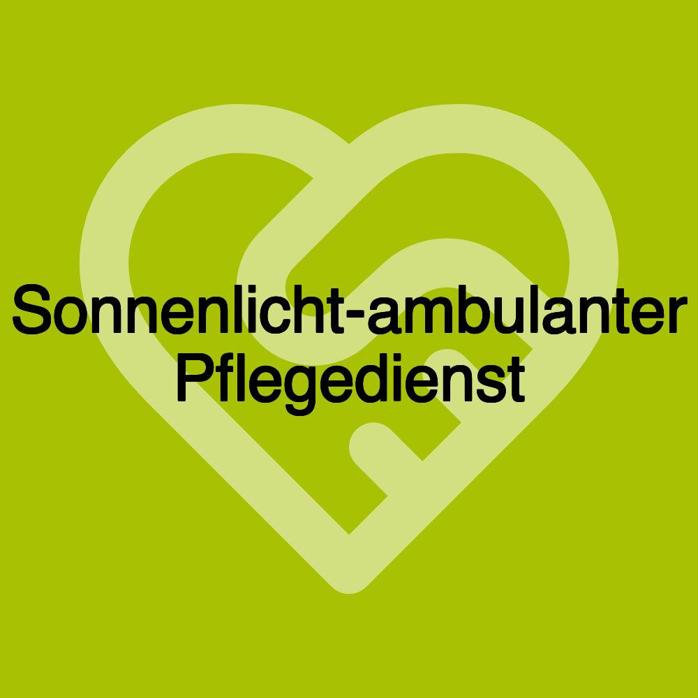 Sonnenlicht-ambulanter Pflegedienst