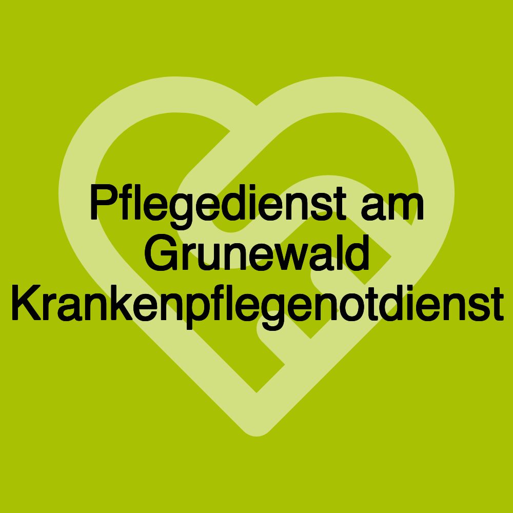 Pflegedienst am Grunewald Krankenpflegenotdienst