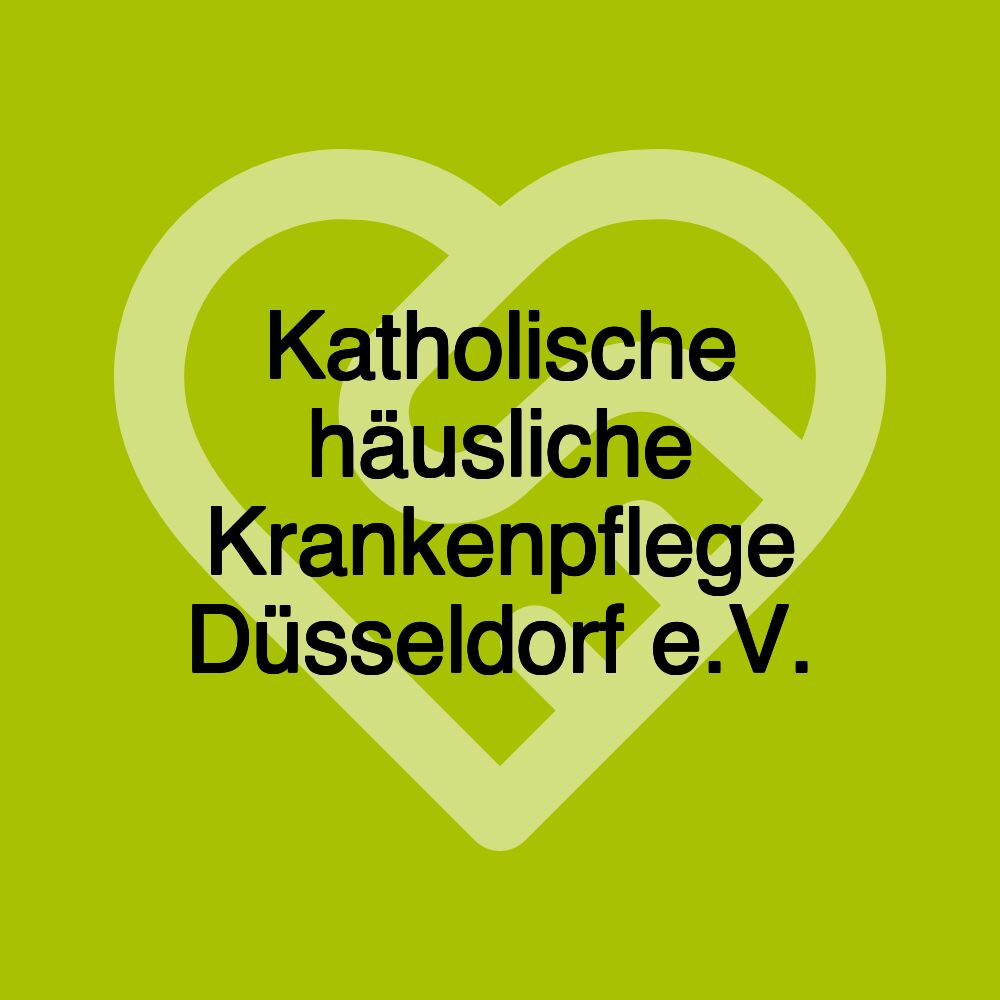 Katholische häusliche Krankenpflege Düsseldorf e.V.