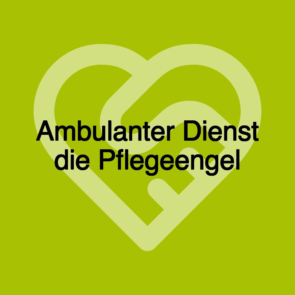 Ambulanter Dienst die Pflegeengel