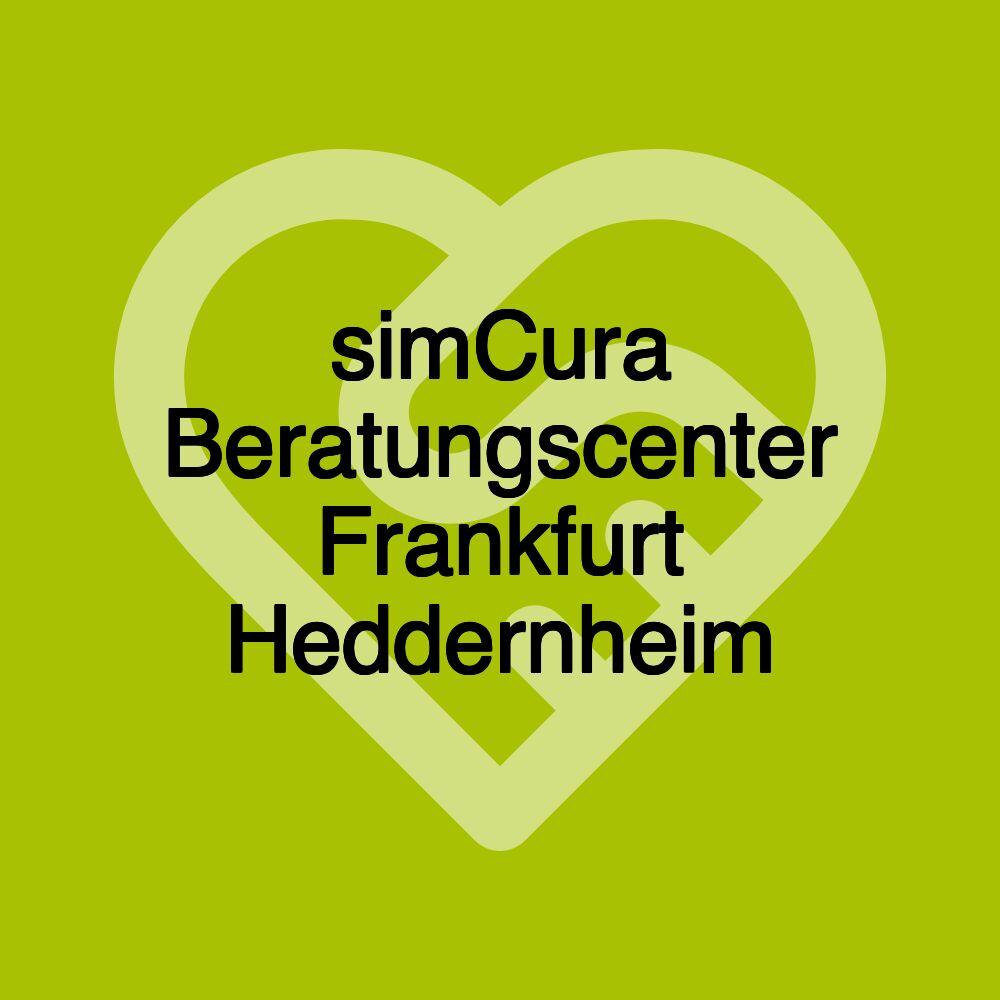 simCura Beratungscenter Frankfurt Heddernheim