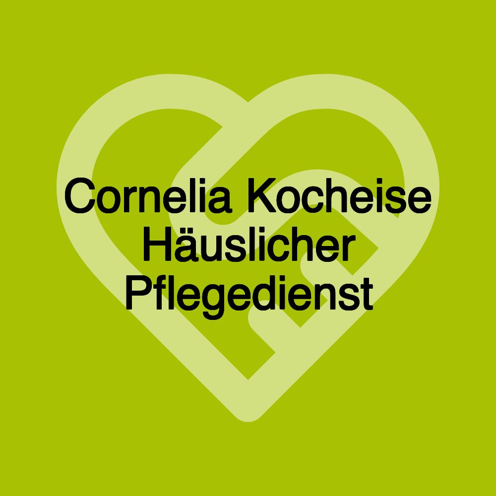 Cornelia Kocheise Häuslicher Pflegedienst