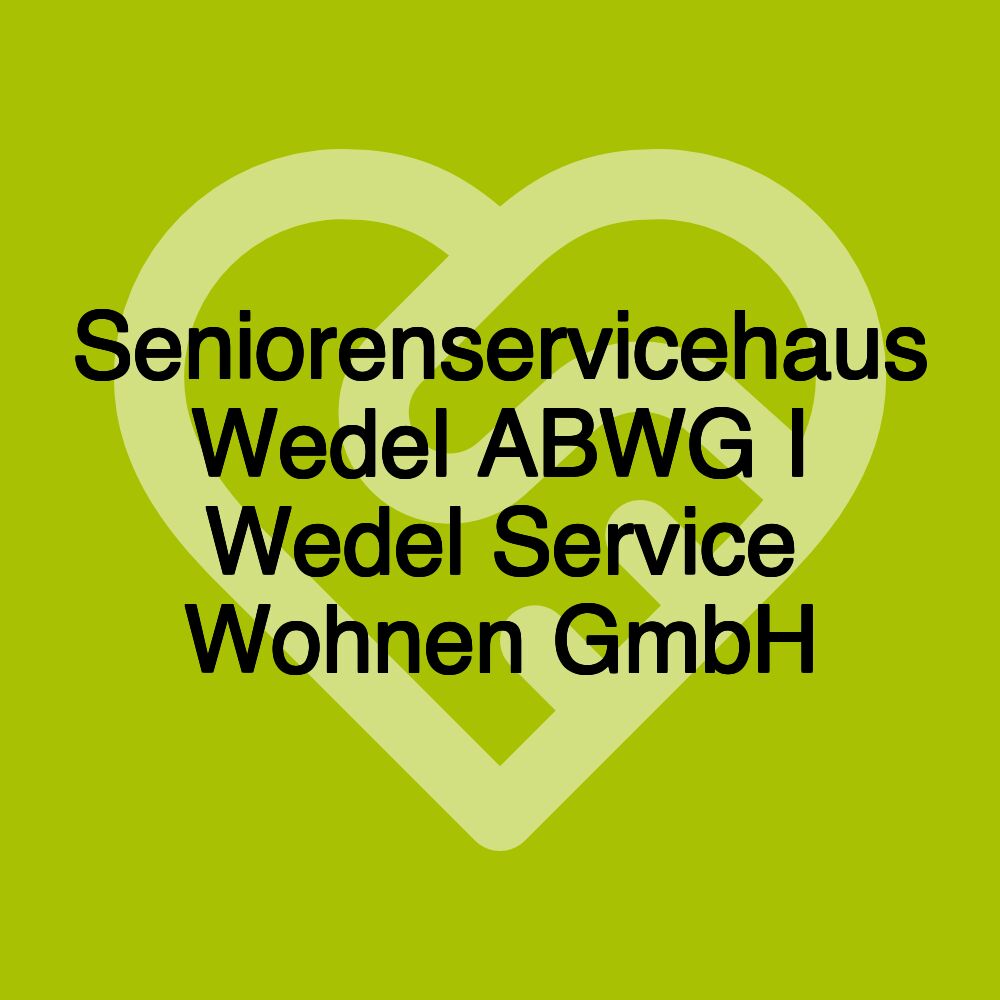 Seniorenservicehaus Wedel ABWG I Wedel Service Wohnen GmbH