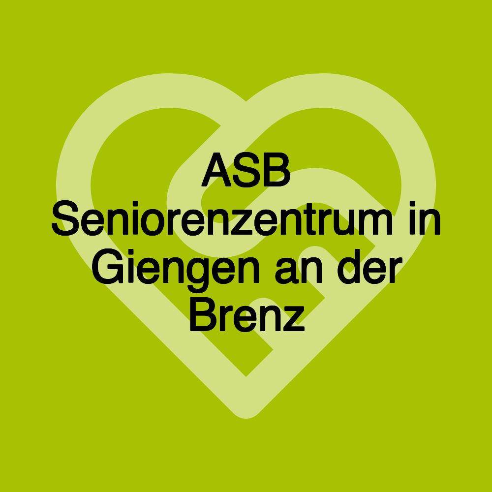 ASB Seniorenzentrum in Giengen an der Brenz