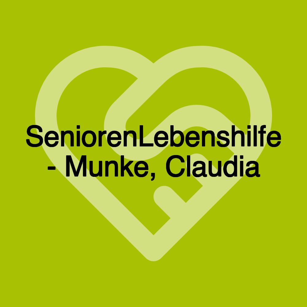 SeniorenLebenshilfe - Munke, Claudia