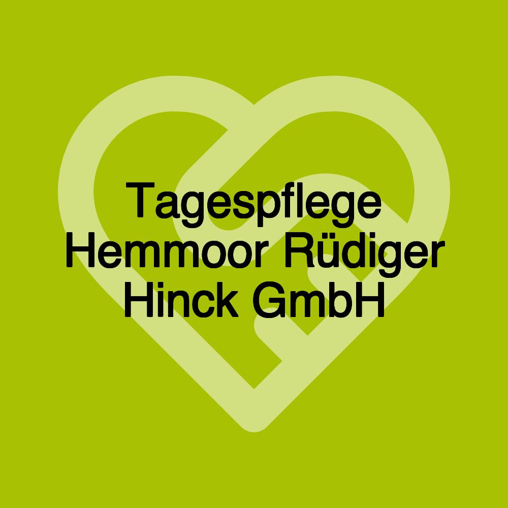 Tagespflege Hemmoor Rüdiger Hinck GmbH