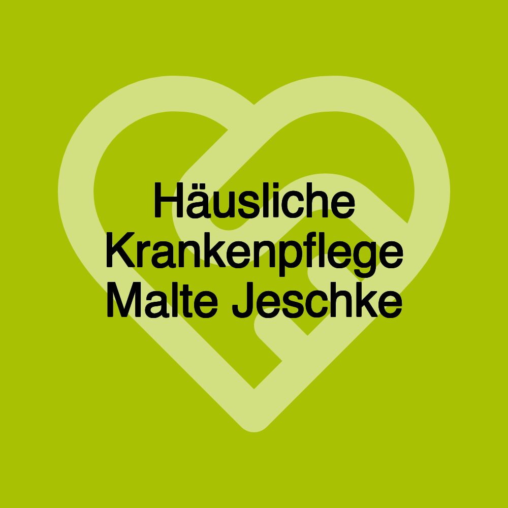 Häusliche Krankenpflege Malte Jeschke