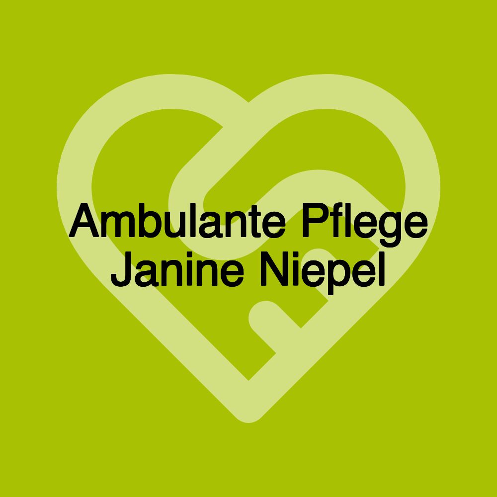 Ambulante Pflege Janine Niepel