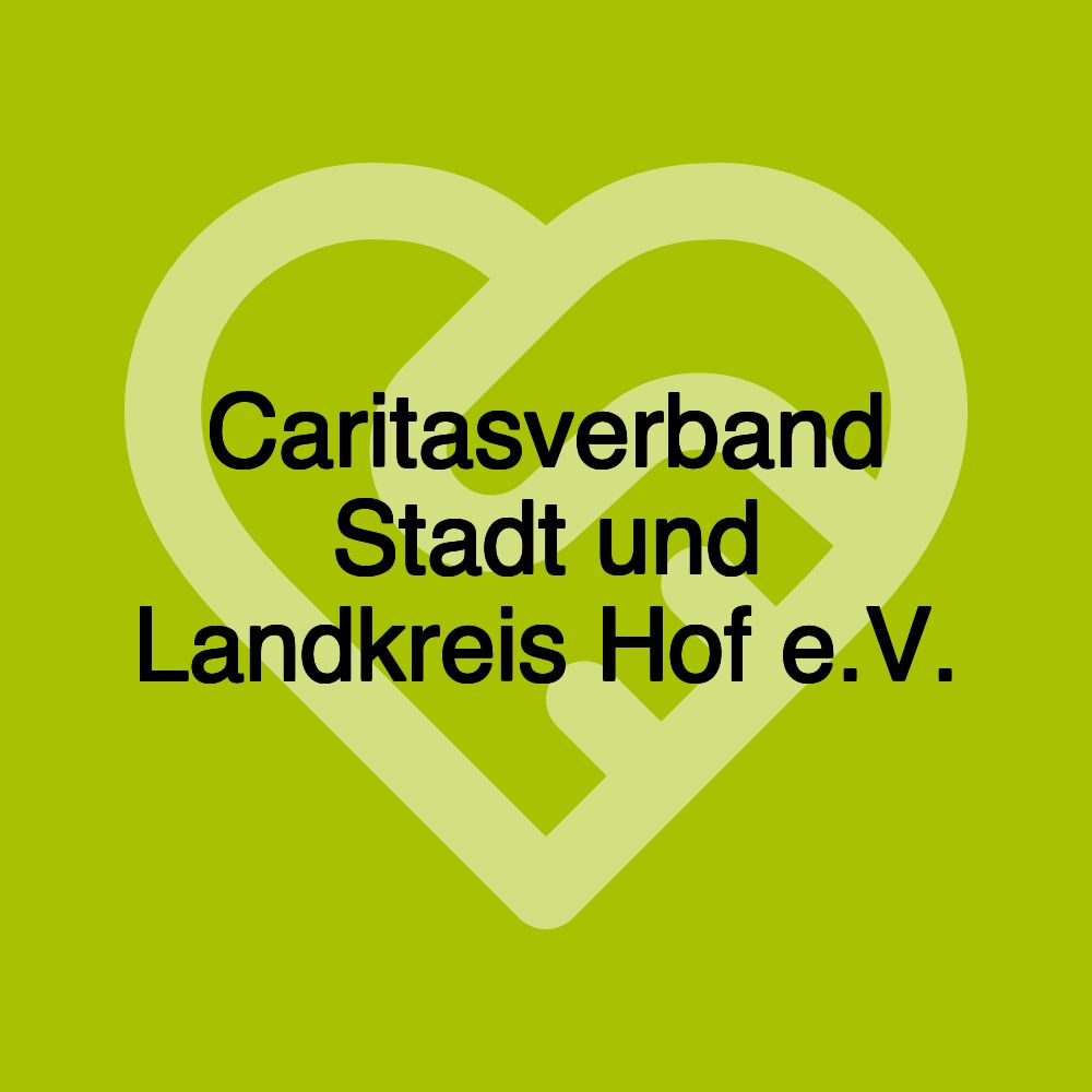 Caritasverband Stadt und Landkreis Hof e.V.