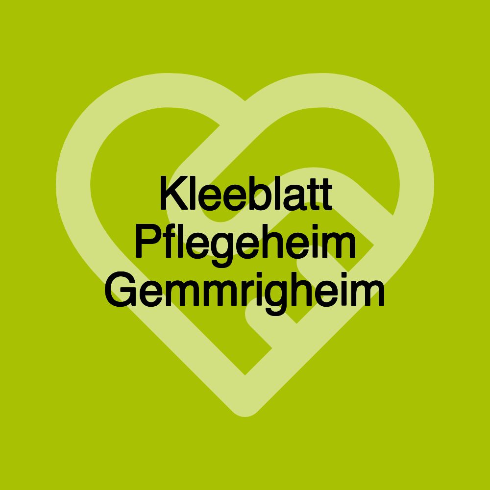 Kleeblatt Pflegeheim Gemmrigheim