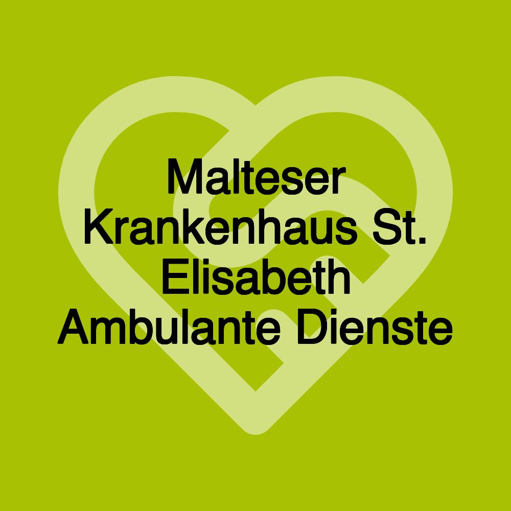 Malteser Krankenhaus St. Elisabeth Ambulante Dienste