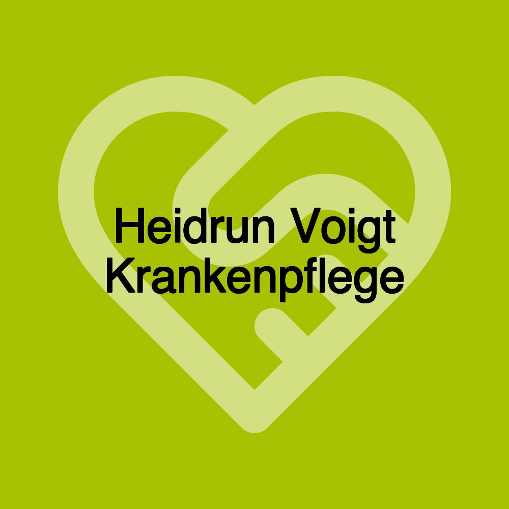 Heidrun Voigt Krankenpflege