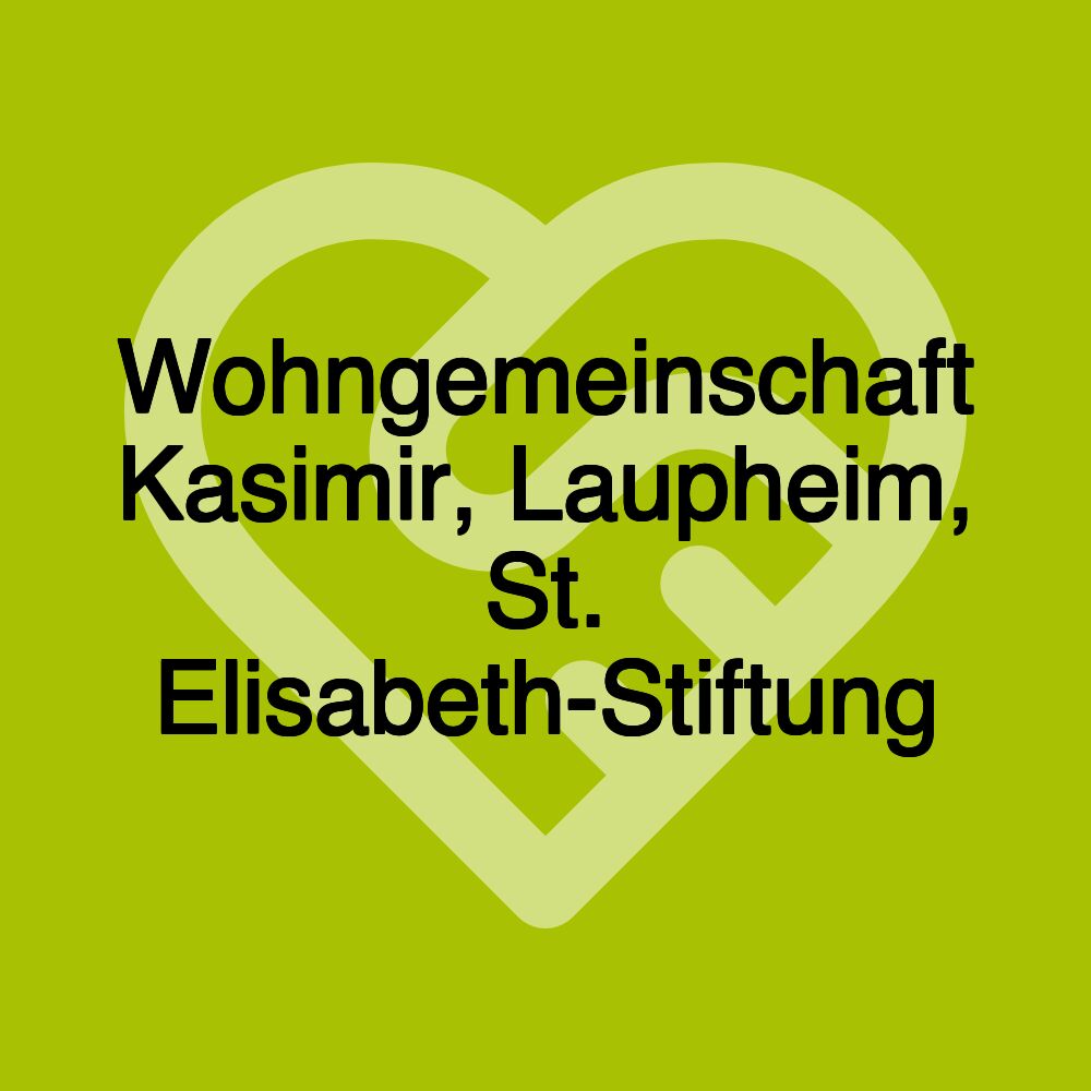 Wohngemeinschaft Kasimir, Laupheim, St. Elisabeth-Stiftung