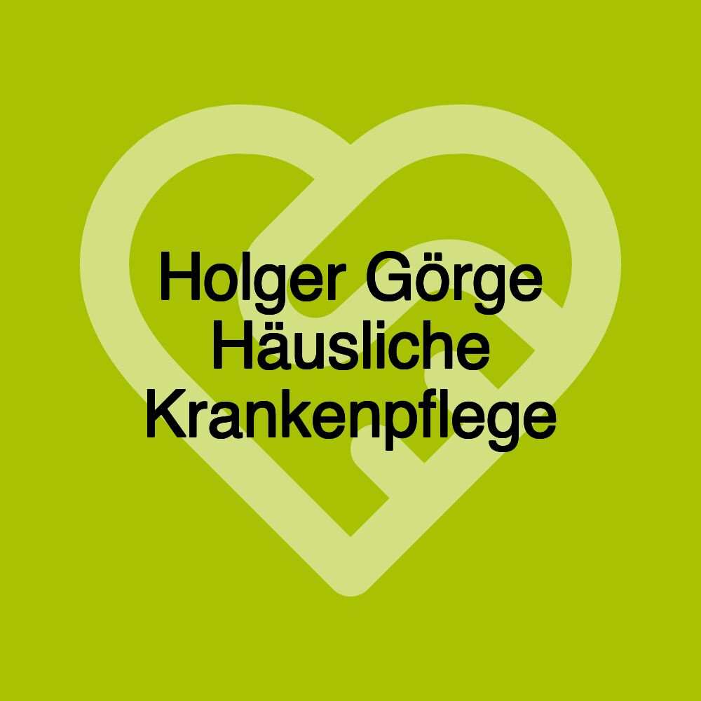 Holger Görge Häusliche Krankenpflege