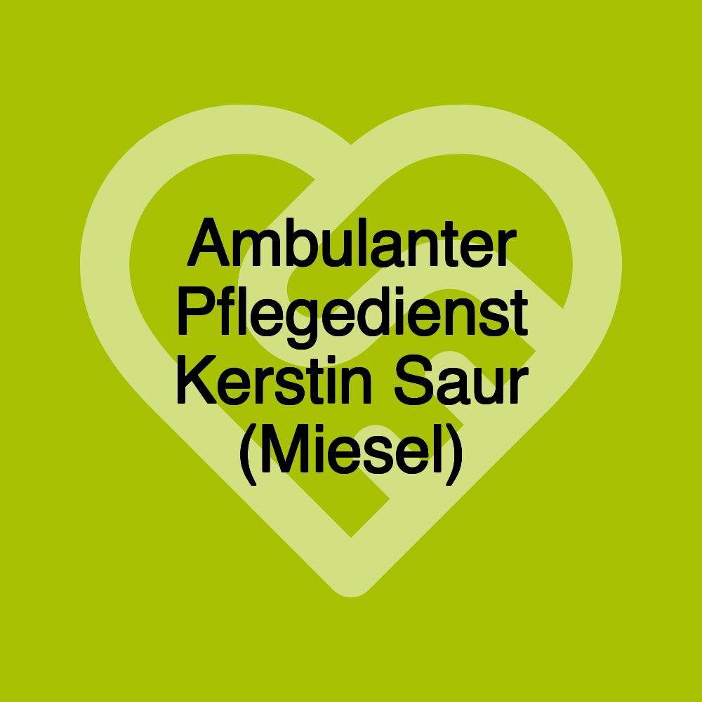 Ambulanter Pflegedienst Kerstin Saur (Miesel)