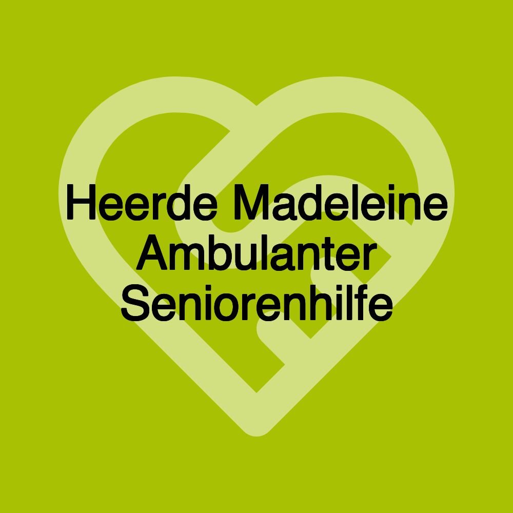 Heerde Madeleine Ambulanter Seniorenhilfe