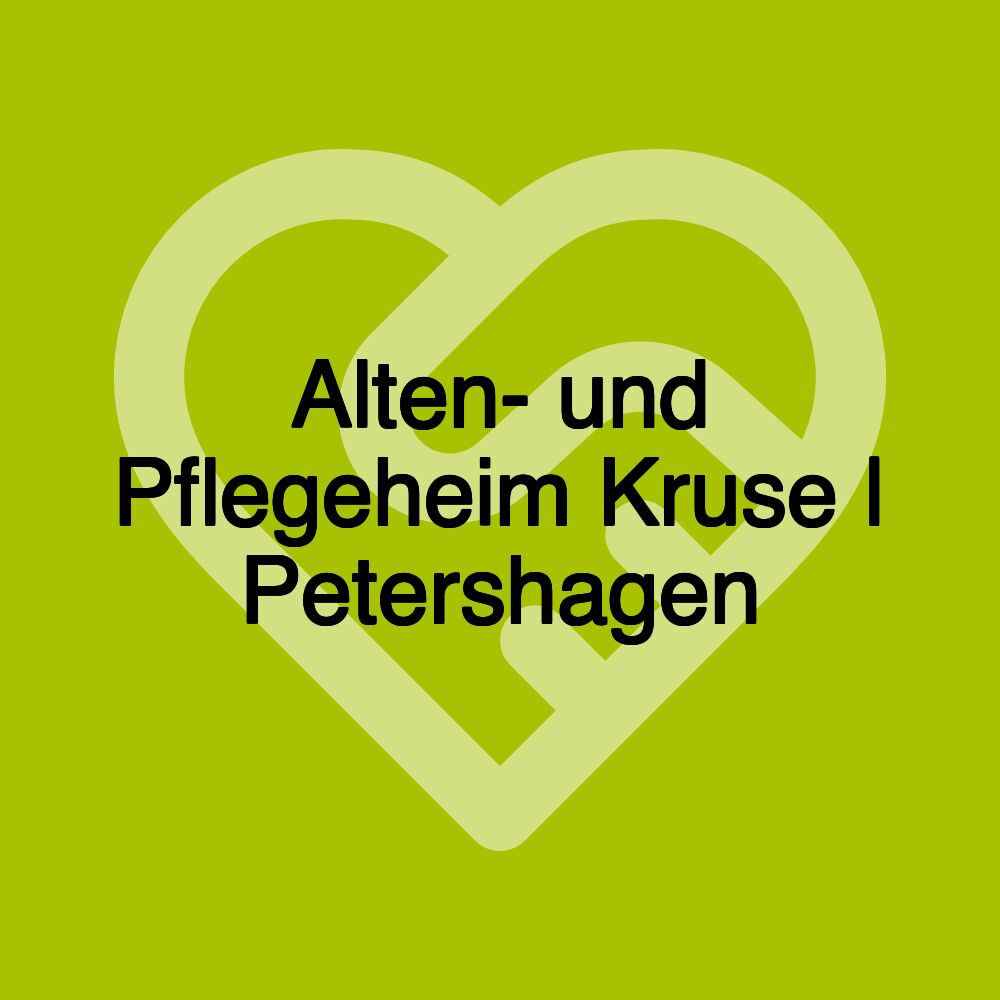 Alten- und Pflegeheim Kruse | Petershagen