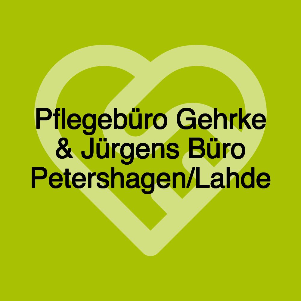 Pflegebüro Gehrke & Jürgens Büro Petershagen/Lahde