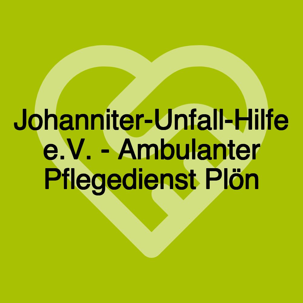 Johanniter-Unfall-Hilfe e.V. - Ambulanter Pflegedienst Plön