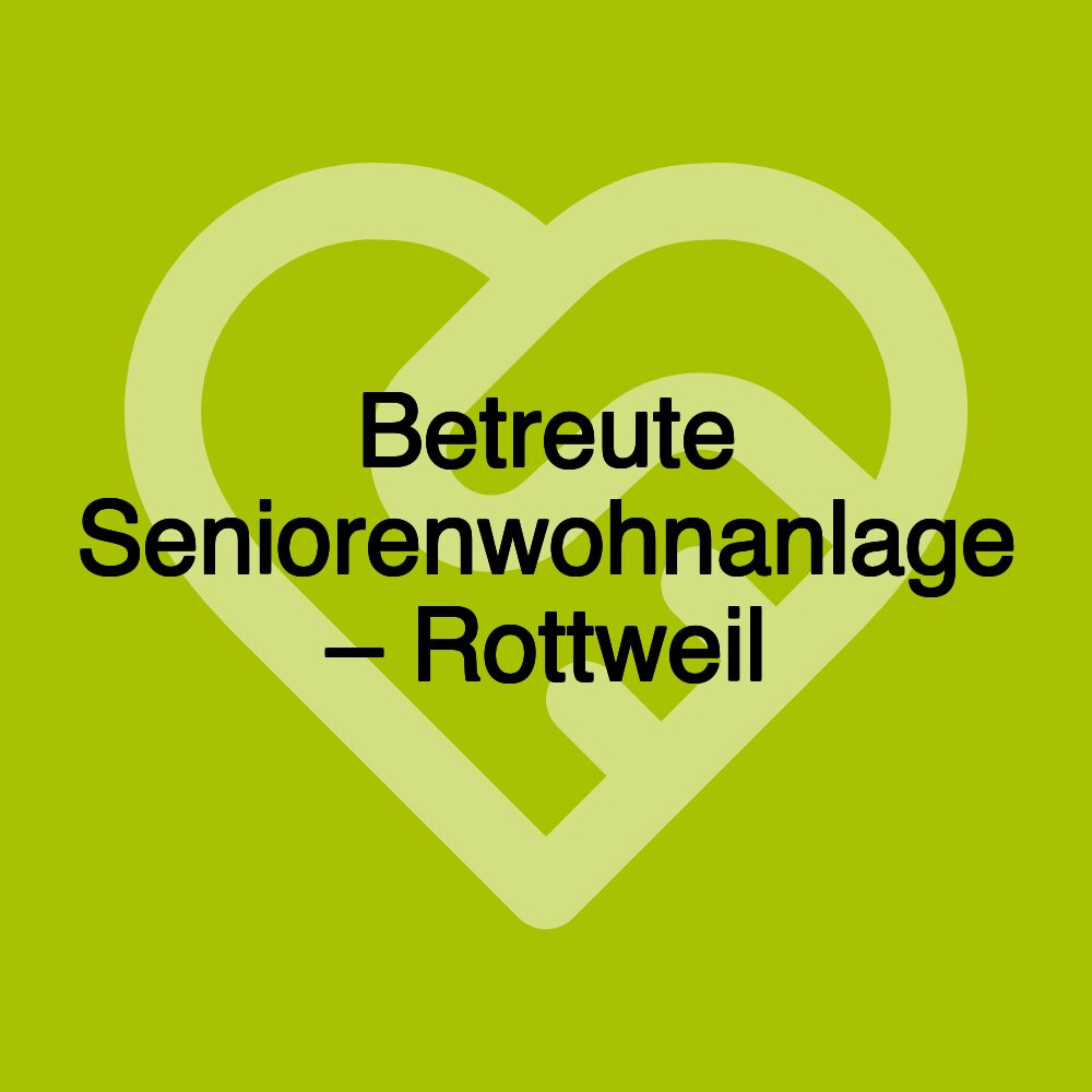 Betreute Seniorenwohnanlage – Rottweil