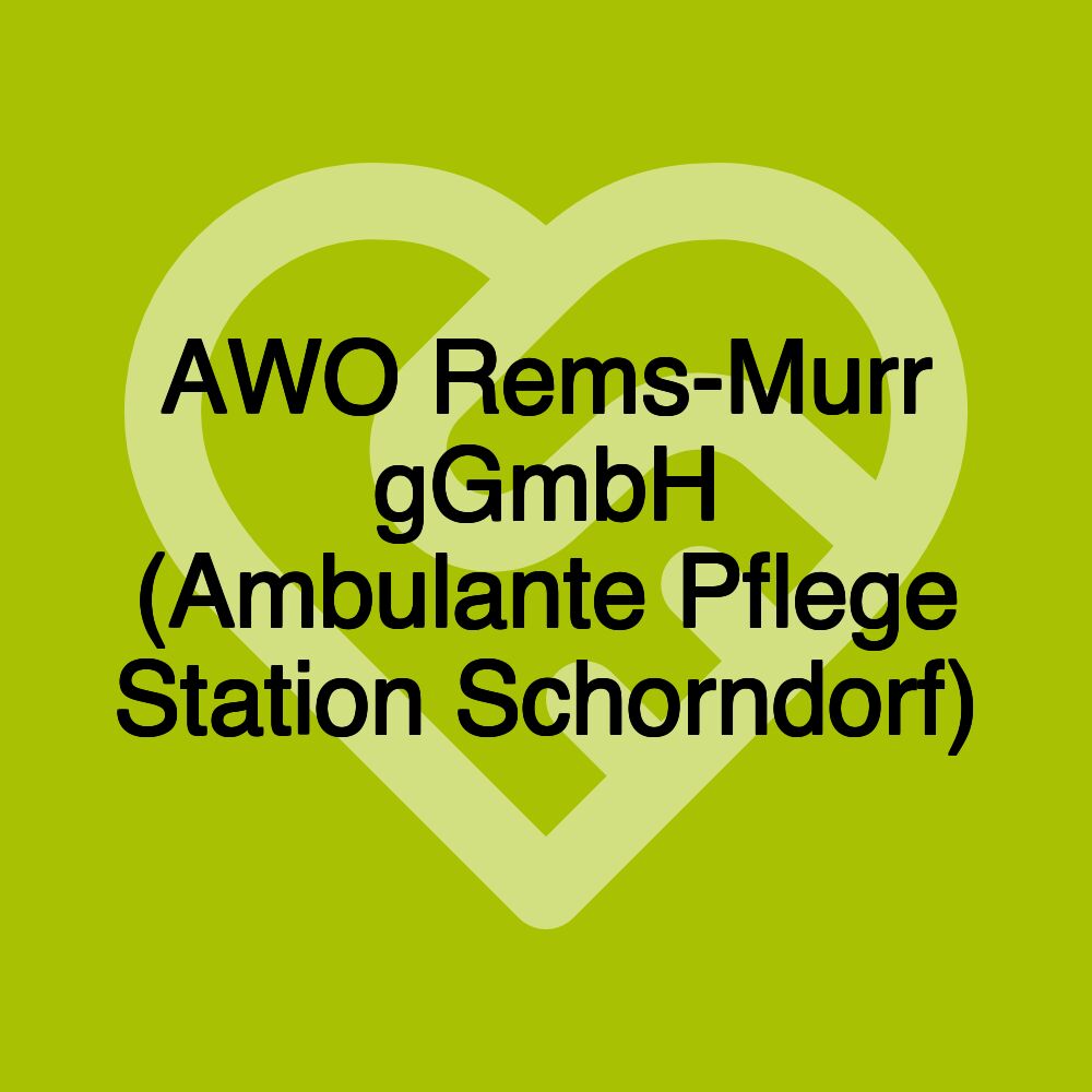 AWO Rems-Murr gGmbH (Ambulante Pflege Station Schorndorf)