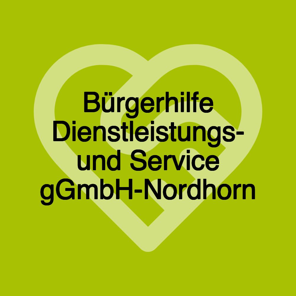 Bürgerhilfe Dienstleistungs- und Service gGmbH-Nordhorn