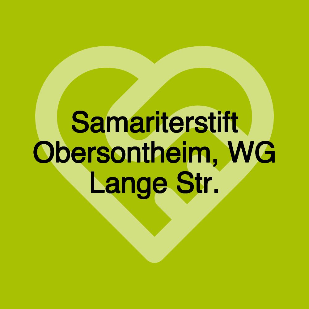 Samariterstift Obersontheim, WG Lange Str.