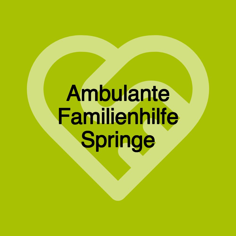 Ambulante Familienhilfe Springe