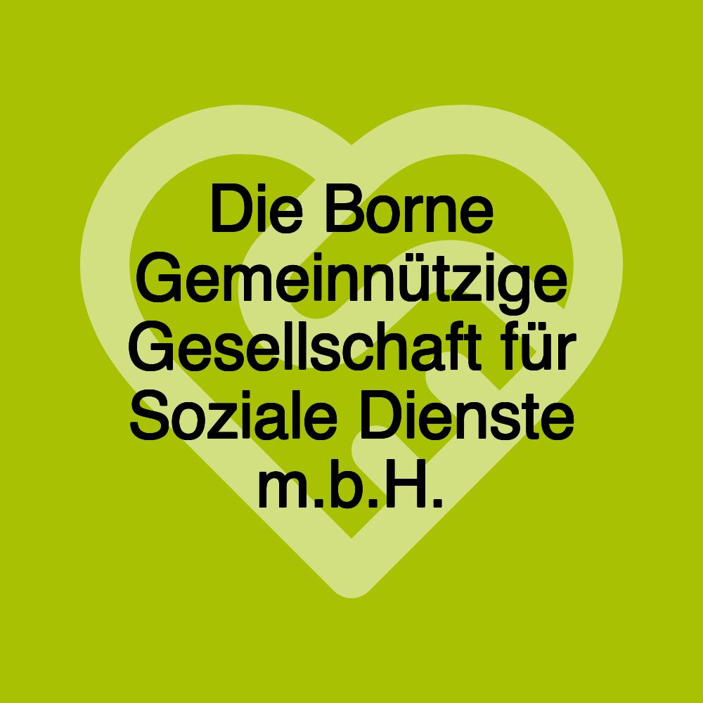 Die Borne Gemeinnützige Gesellschaft für Soziale Dienste m.b.H.