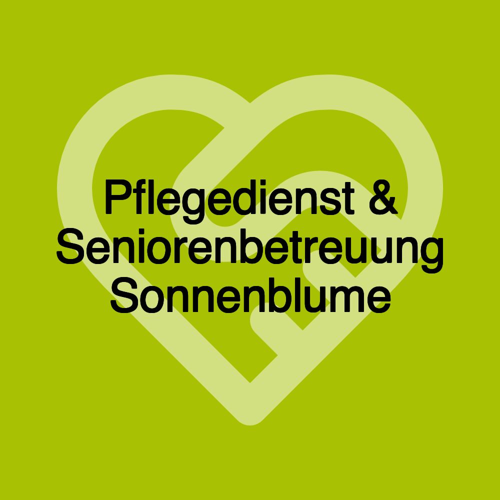 Pflegedienst & Seniorenbetreuung Sonnenblume