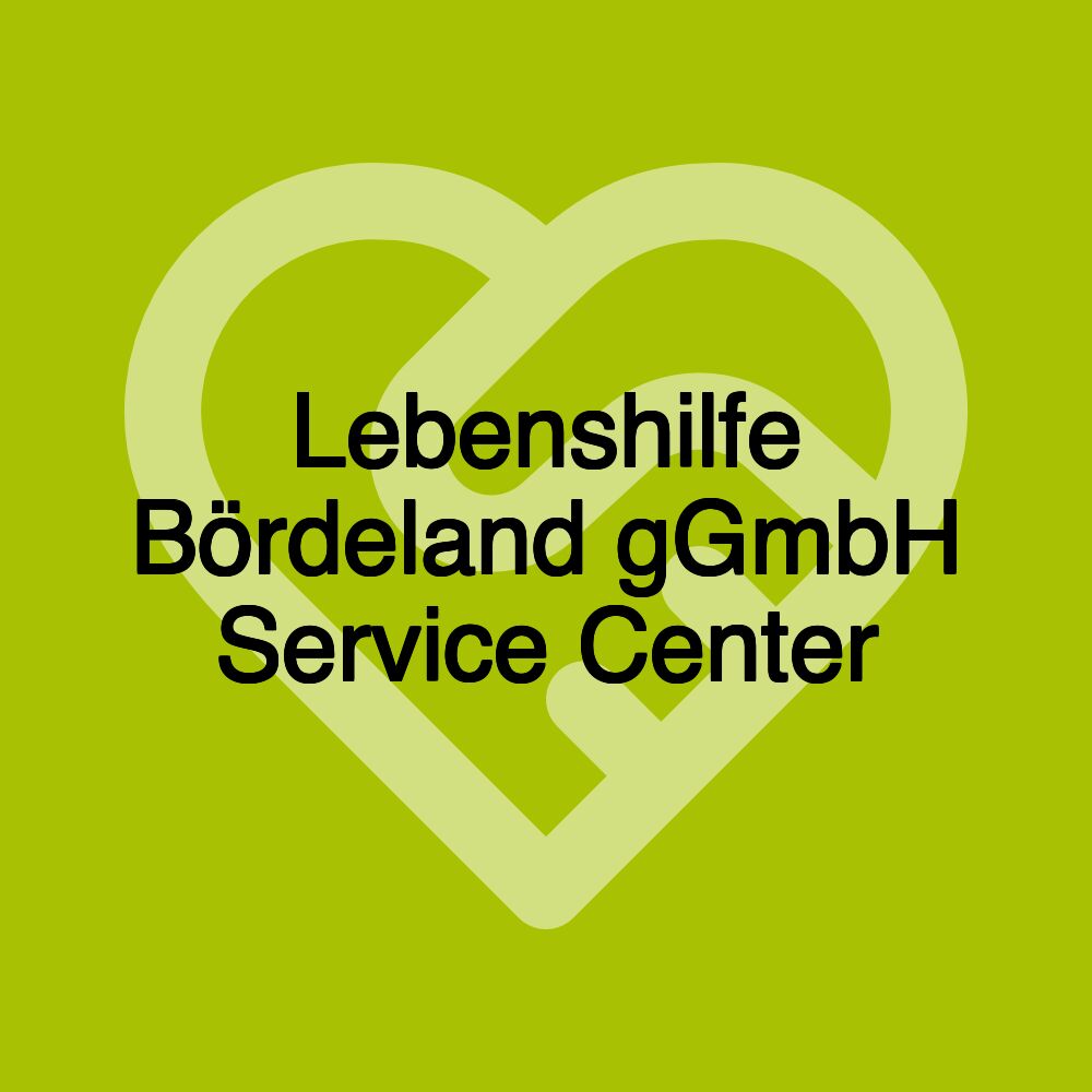 Lebenshilfe Bördeland gGmbH Service Center