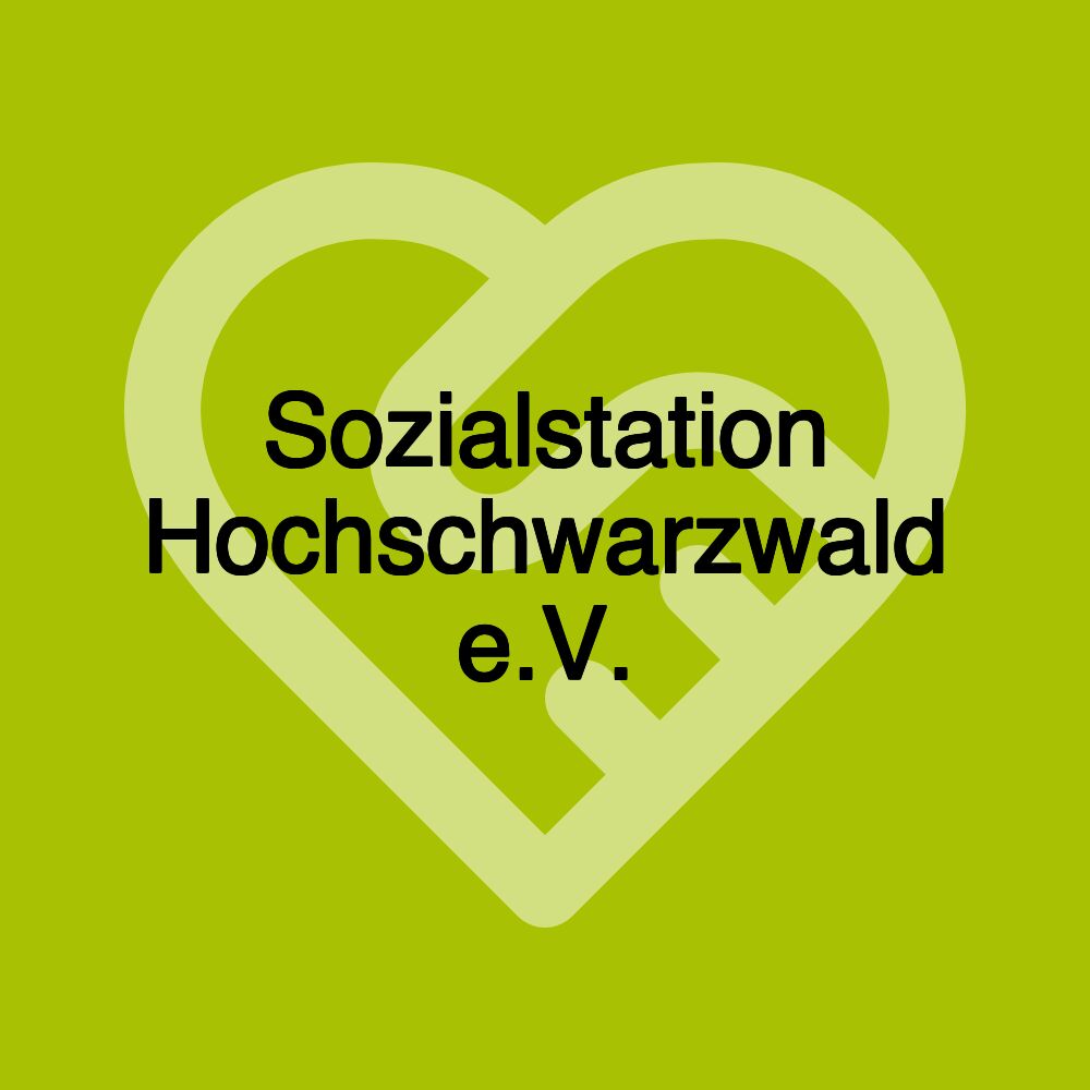 Sozialstation Hochschwarzwald e.V.