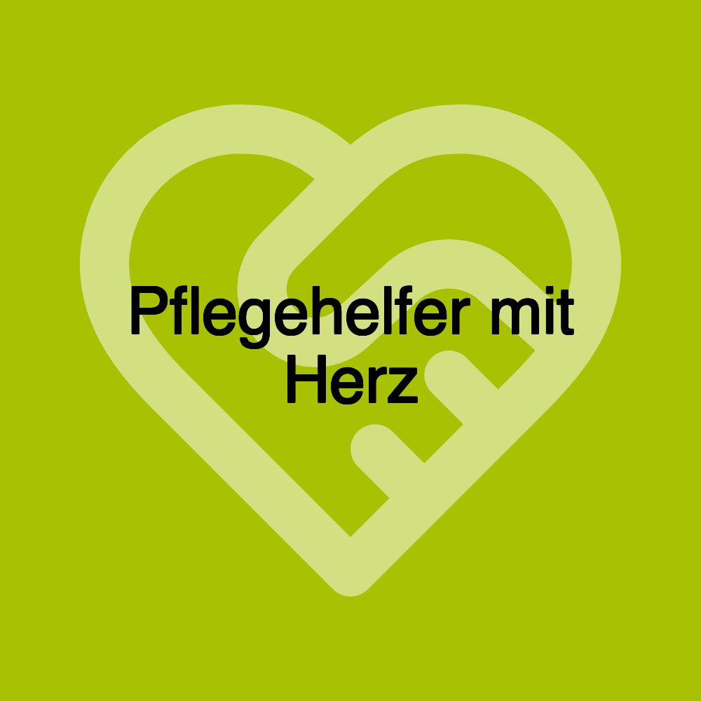 Pflegehelfer mit Herz