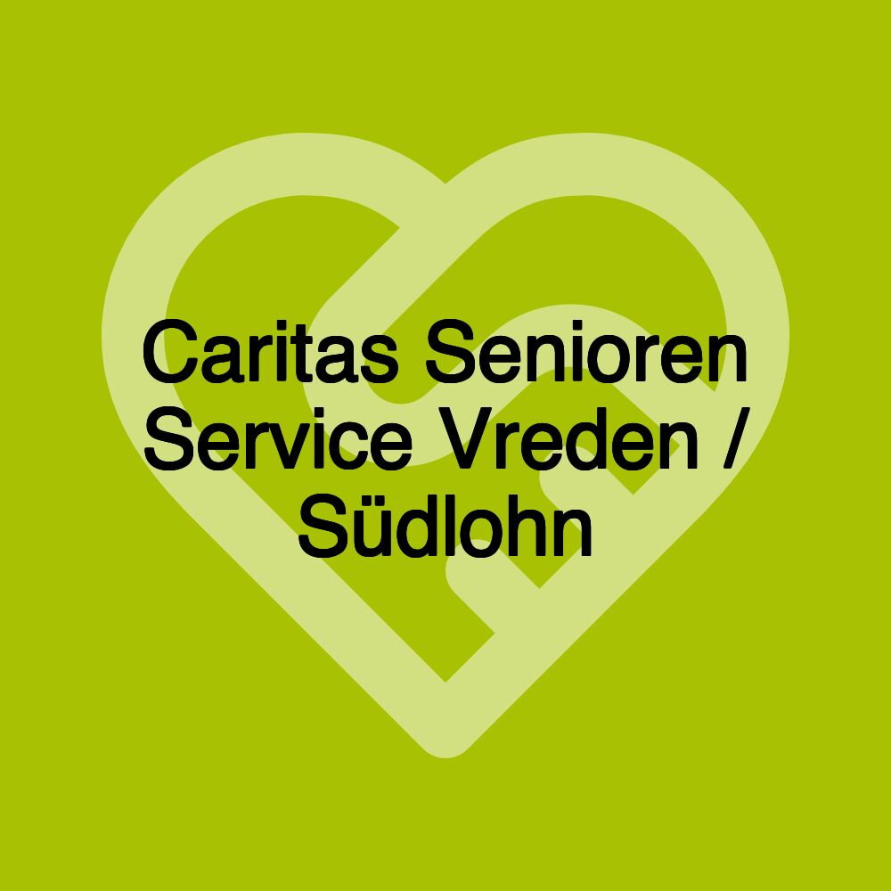 Caritas Senioren Service Vreden / Südlohn